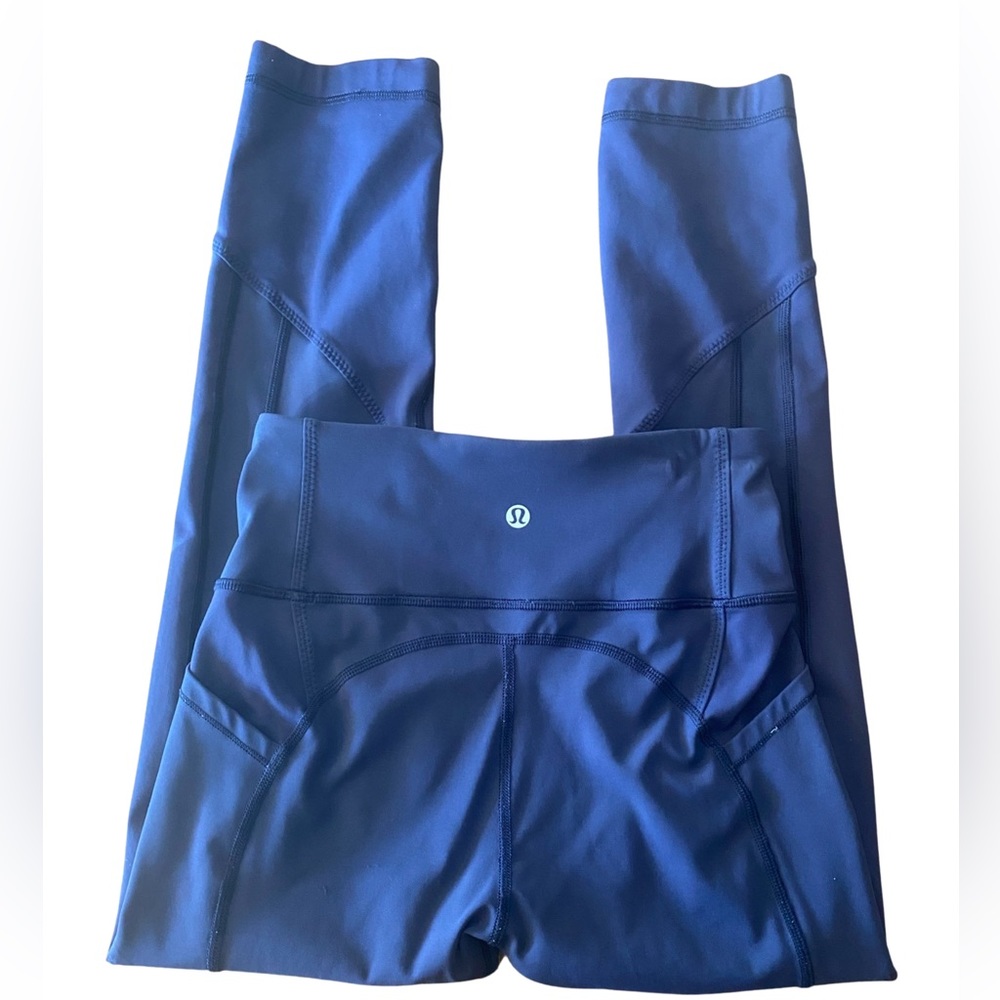 Lululemon Navy Blue leggings. Size 4.